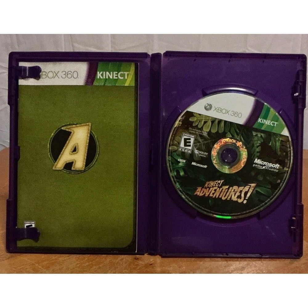 Kinect Adventures! (Xbox 360 & Xbox One Compatible), Some Scratches, Not Tested - Picture 3 of 9